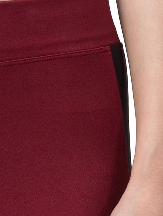 high rise contrast side tapping legging - 16556985 - Standard Image - 3