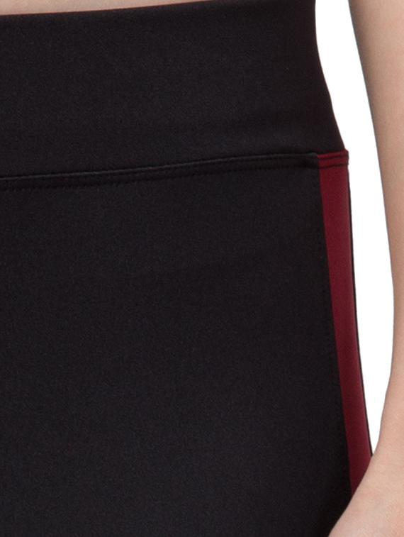 high rise contrast side tapping legging - 16556987 - Standard Image - 3