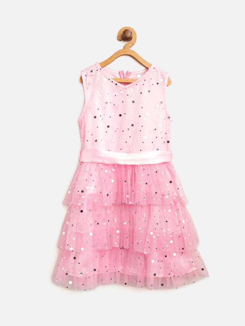 girls v neck sleeveless frock - 16558367 -  Zoom Image - 0