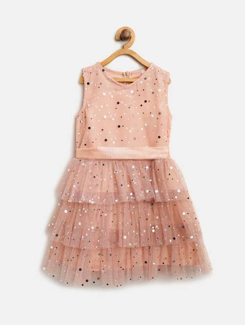 girls v neck sleeveless frock - 16558376 -  Standard Image - 0