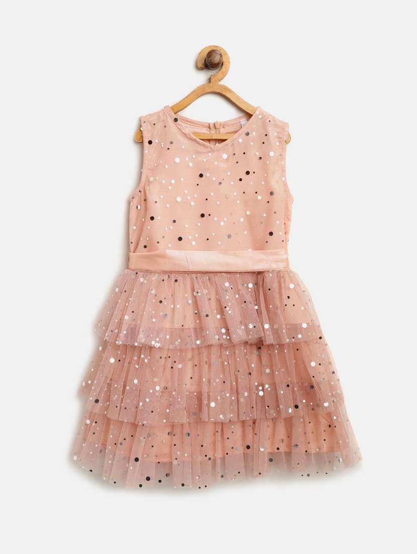 girls v neck sleeveless frock - 16558376 -  Zoom Image - 0
