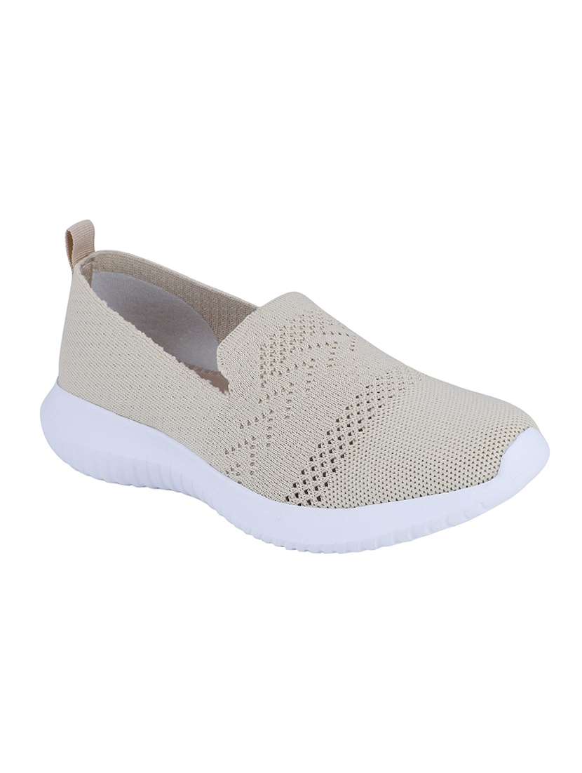 pelle albero beige slip on sports shoes
