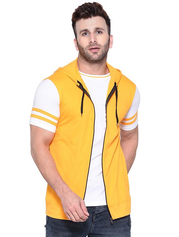 yellow color block t-shirt - 16562348 - Zoom Image - 0
