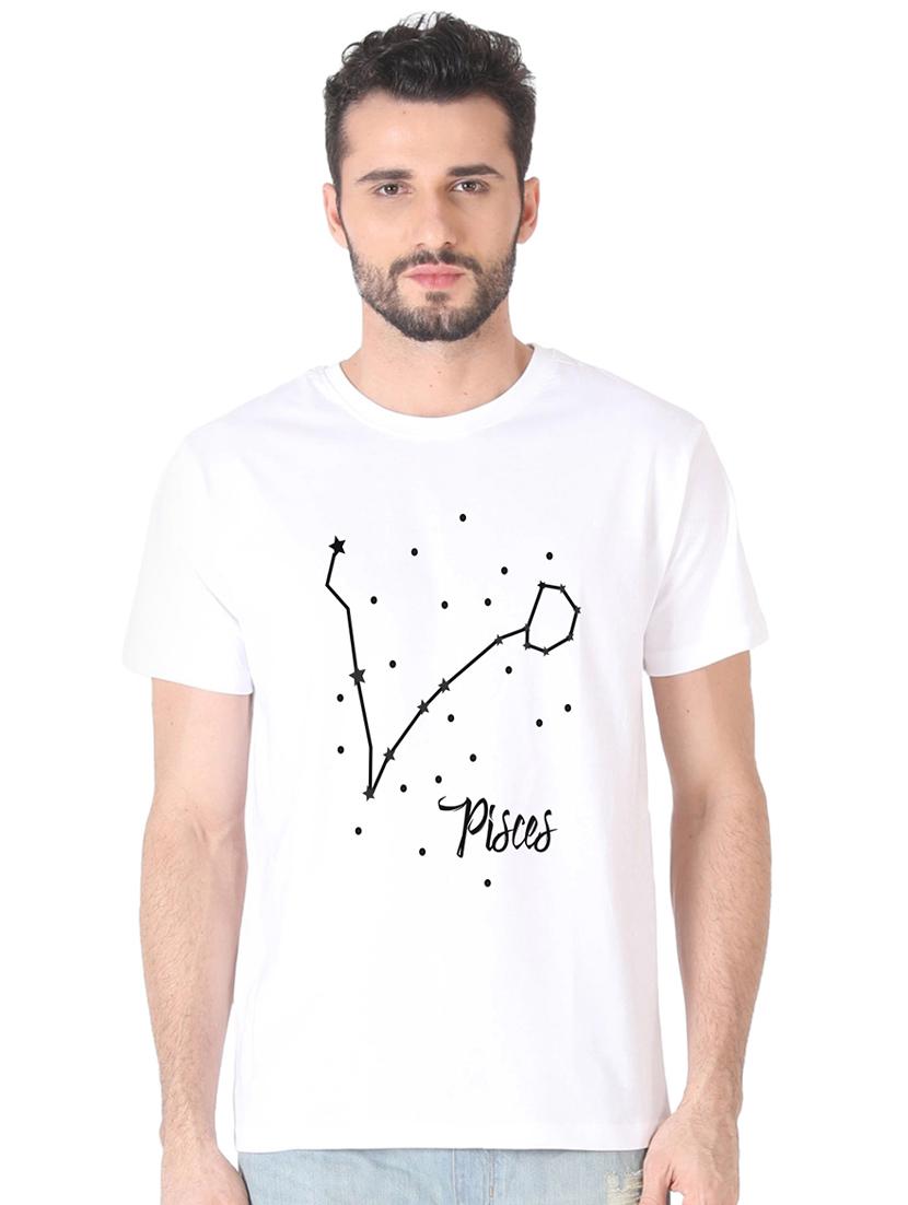 white chest print t-shirt - 16563347 - Zoom Image - 0