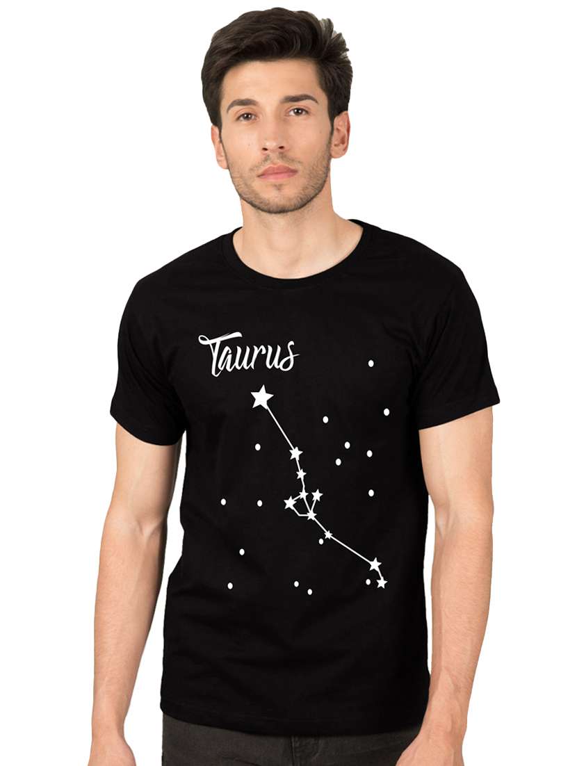 black chest print t-shirt - 16563361 - Zoom Image - 0