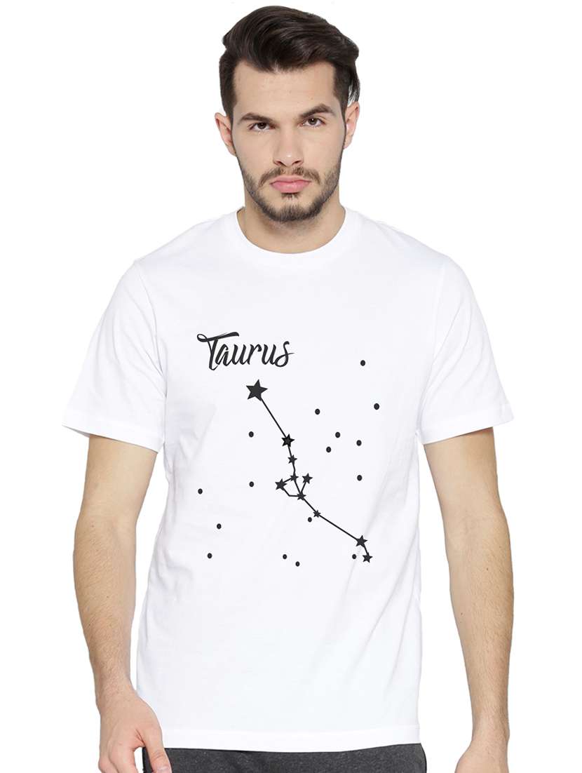 white chest print t-shirt - 16563362 -  Zoom Image - 0