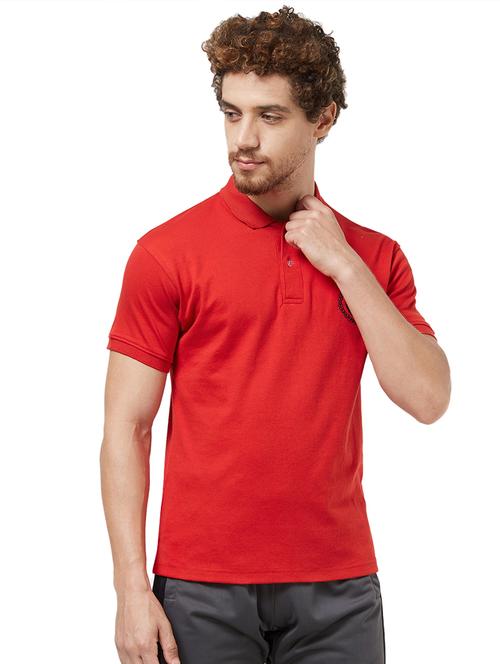 red solid polo t-shirt  - 16563800 -  Standard Image - 0