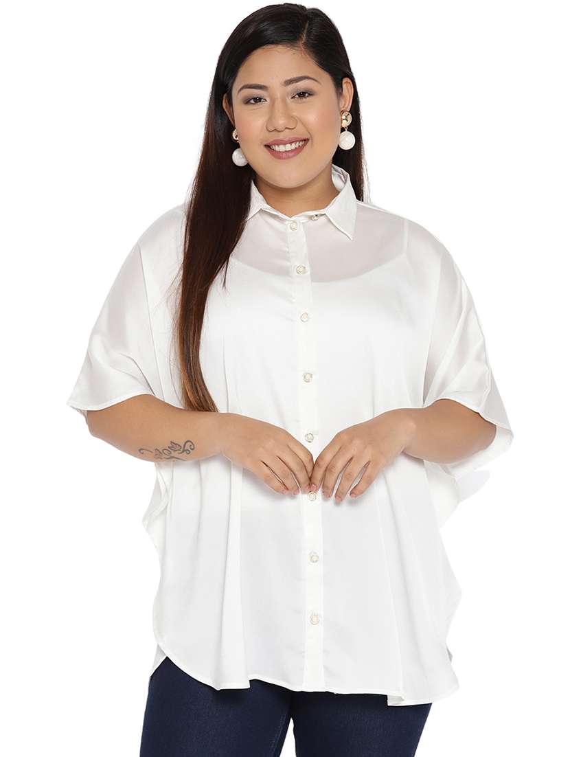 bell sleeved high low shirt 
