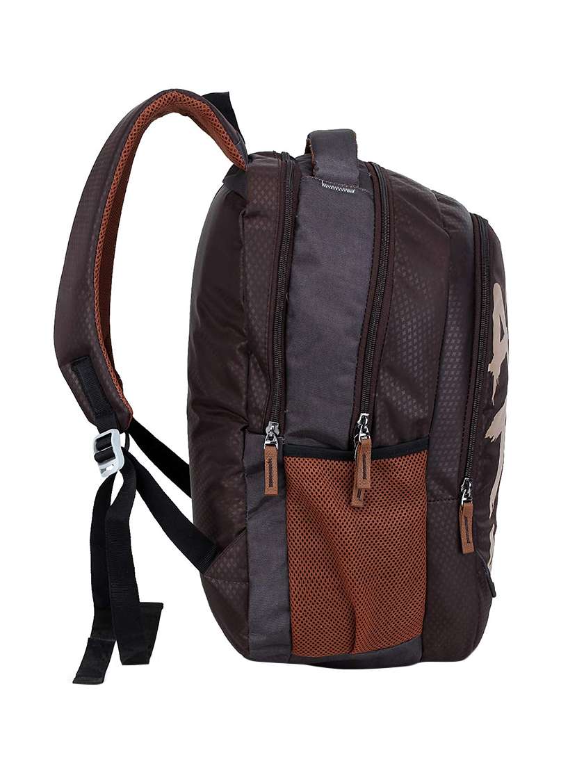 dark brown polyester backpack - 16566727 -  Standard Image - 3