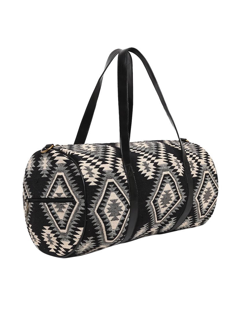 black cotton duffel bag - 16567622 - Standard Image - 3