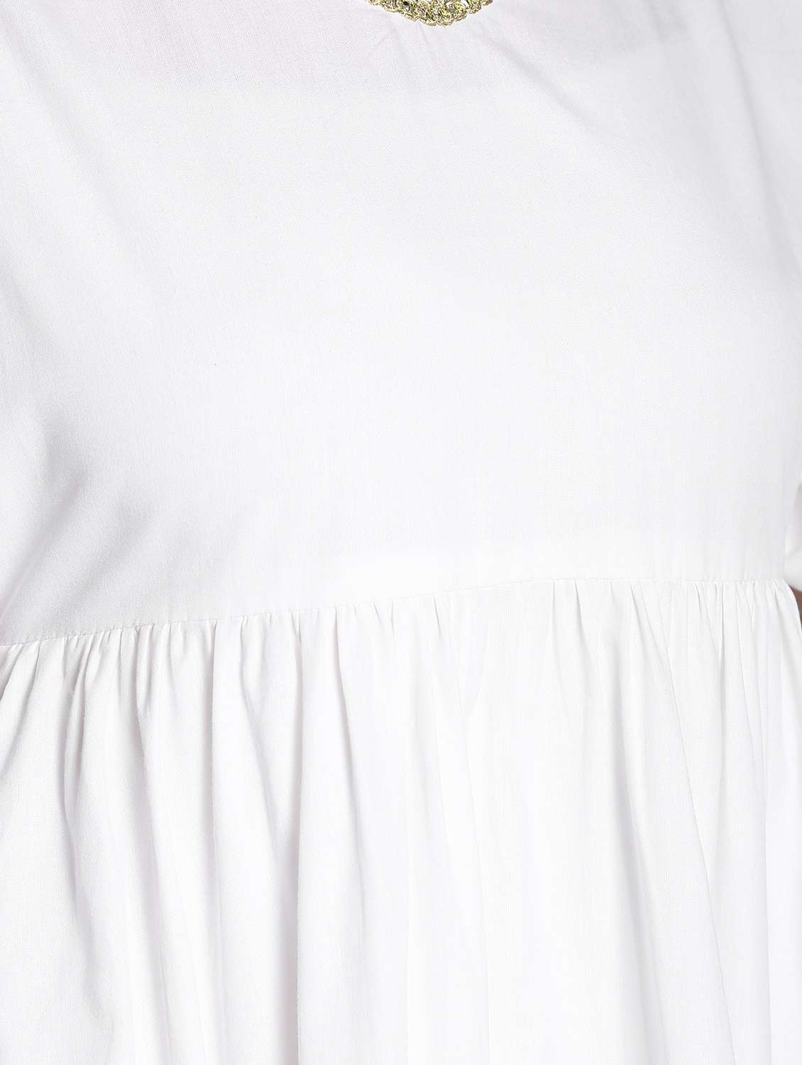 solid flared sleeves kurta - 16568789 -  Standard Image - 5