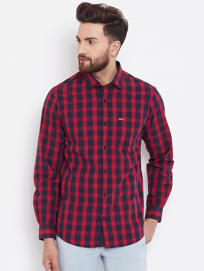 red checkered casual shirt - 16570642 - Zoom Image - 0