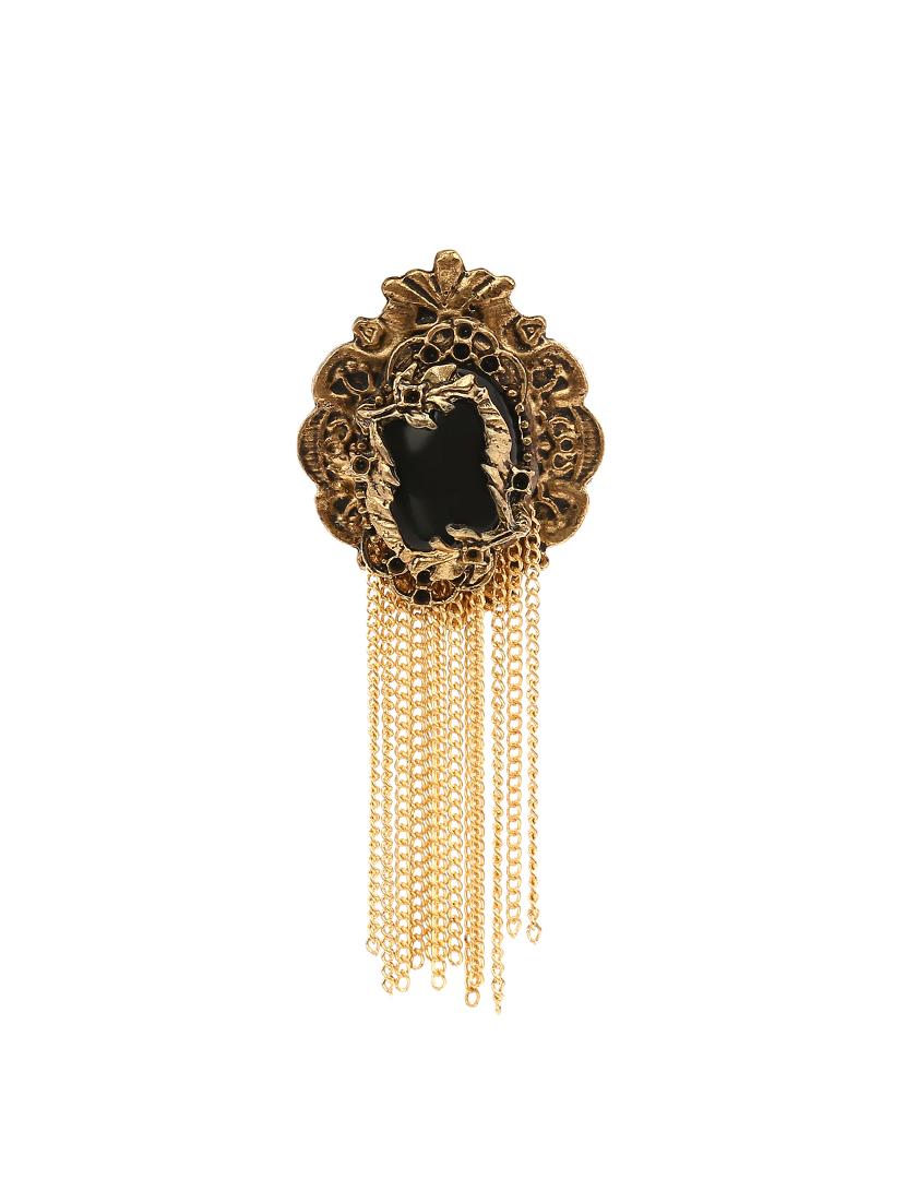black gold tone brooch - 16571778 - Zoom Image - 0