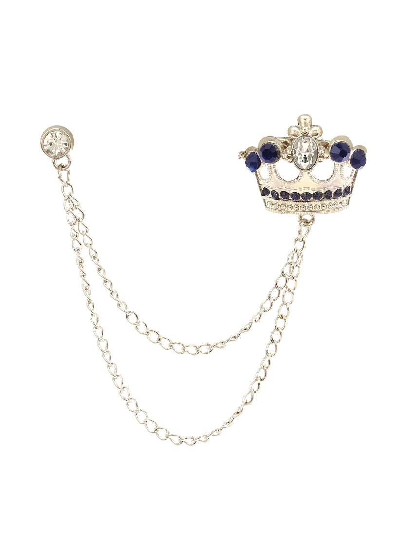 blue silver  brooch - 16571785 -  Zoom Image - 0