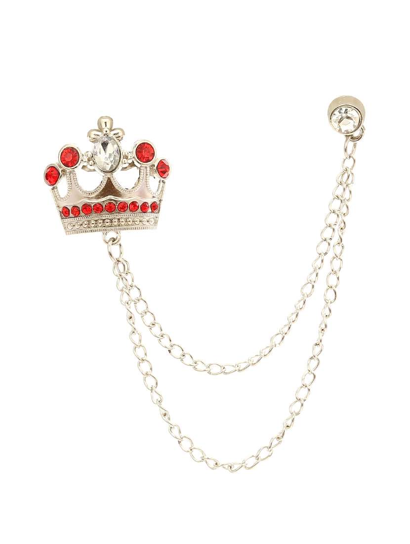 red silver brooch - 16571786 - Zoom Image - 0
