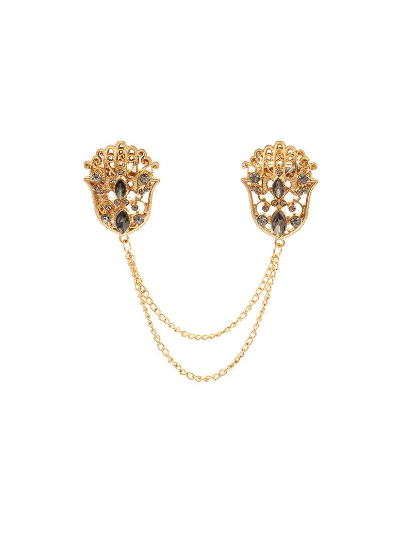 black gold tone brooch - 16571787 - Zoom Image - 0
