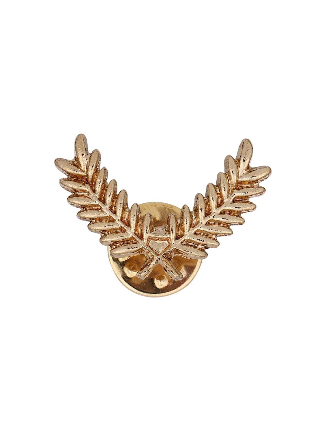 gold metal brooch