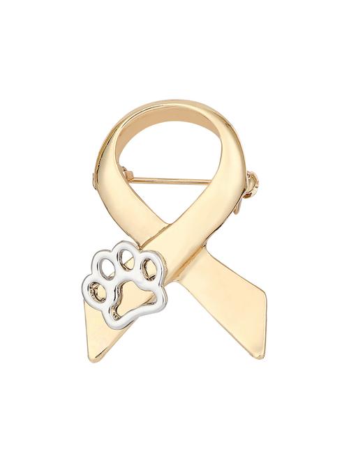 gold metal brooch - 16571842 -  Standard Image - 0