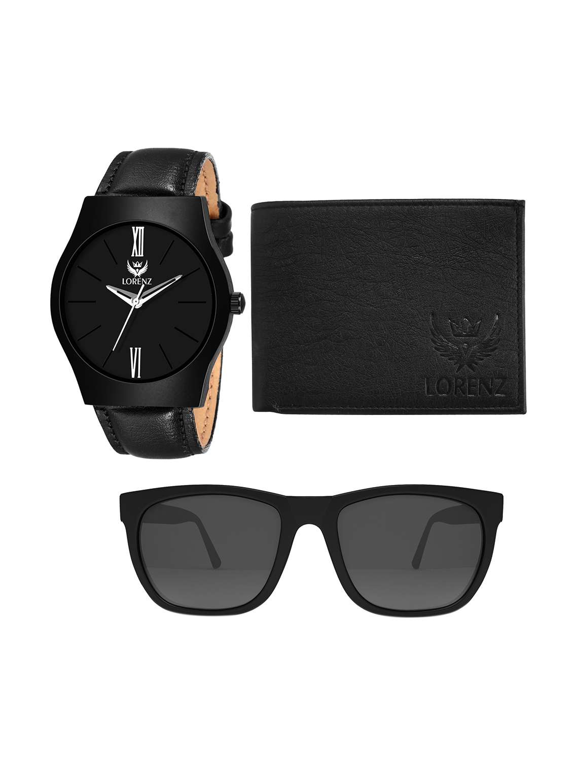 lorenz set of 3 analog watch, sunglasses and wallet - 16572578 - Zoom Image - 0