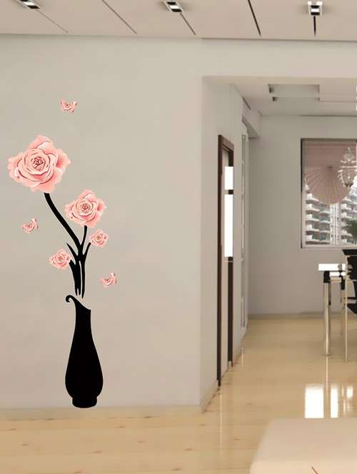  flower pot wall sticker for living room  - 16576334 -  Standard Image - 0