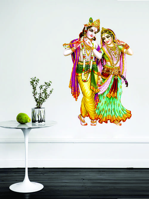 radha krishna wall sticker for living room - 16576372 -  Standard Image - 0