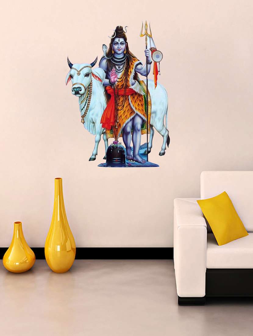 shiv ji wall sticker for living room  - 16576401 -  Zoom Image - 0