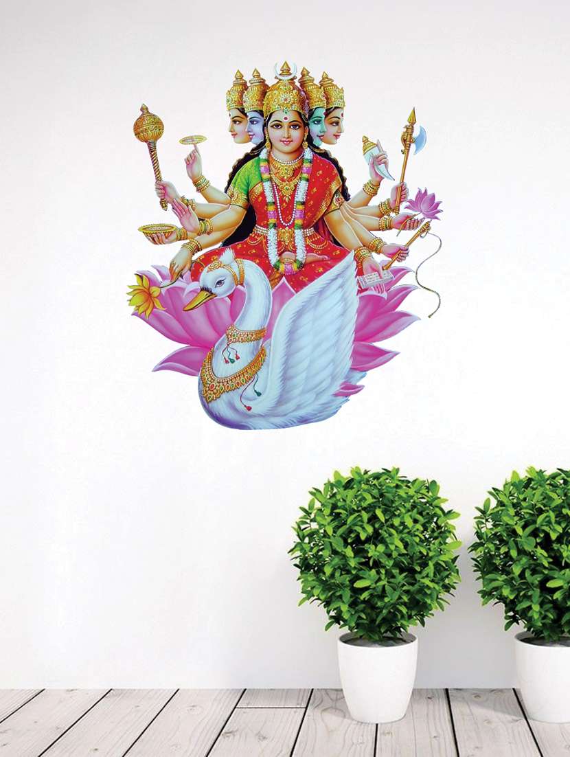  laxmi ji wall sticker for living room 