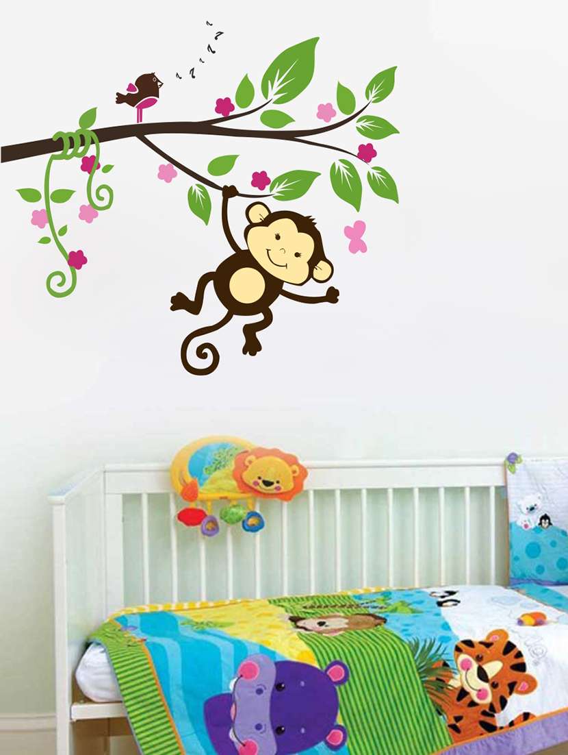 tree with monkey wall sticker & decal - 16576433 - Zoom Image - 0