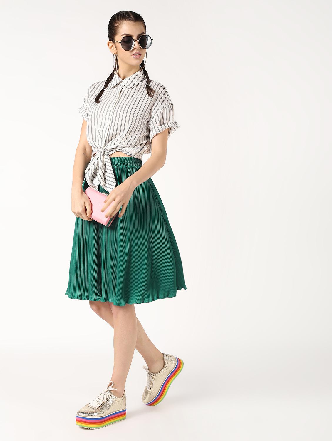 high rise pleated skirt - 16579501 - Zoom Image - 0