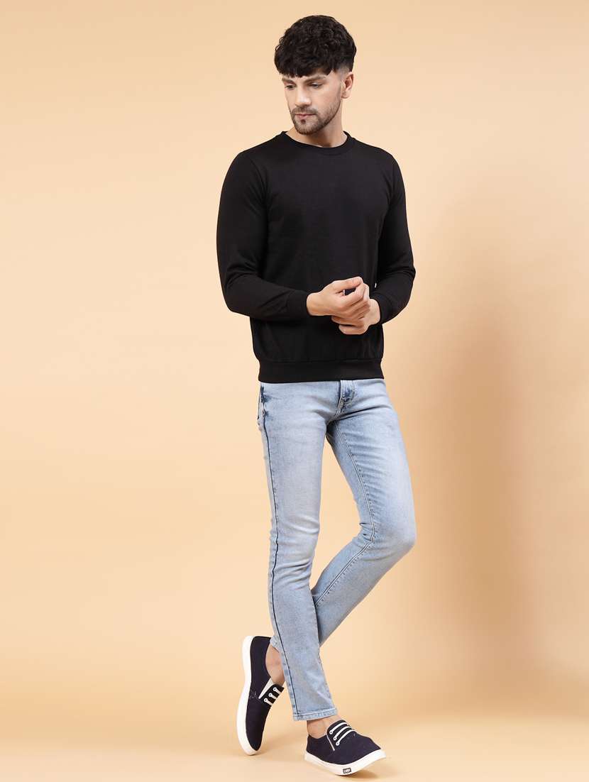 men round neck solid sweatshirt - 16579636 -  Standard Image - 5