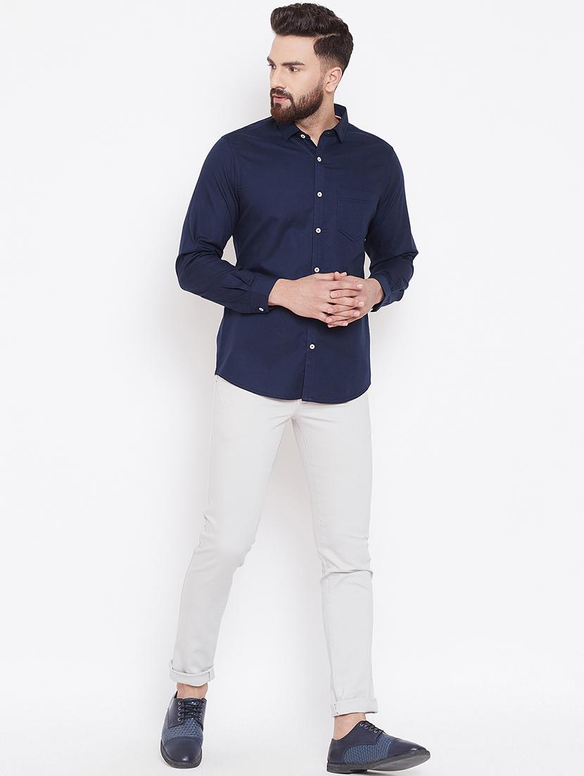 light grey textured chinos - 16584785 - Standard Image - 3