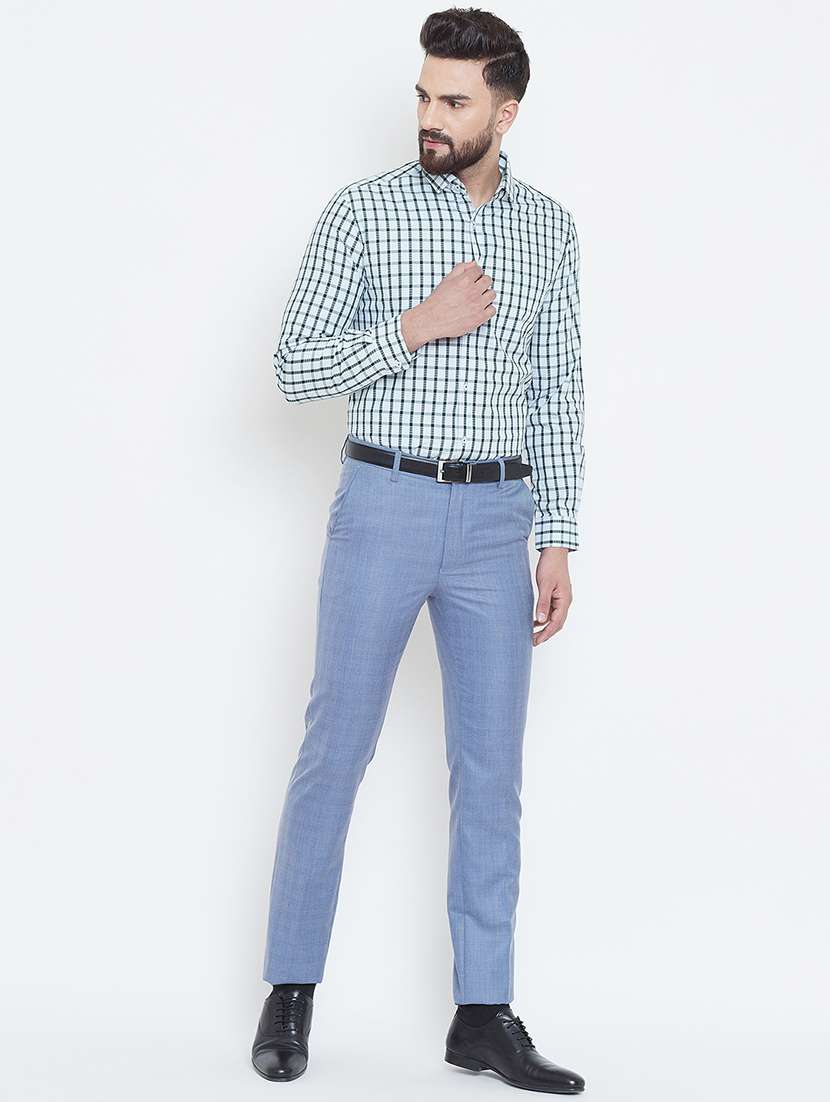 green checkered formal shirt - 16584817 - Standard Image - 3