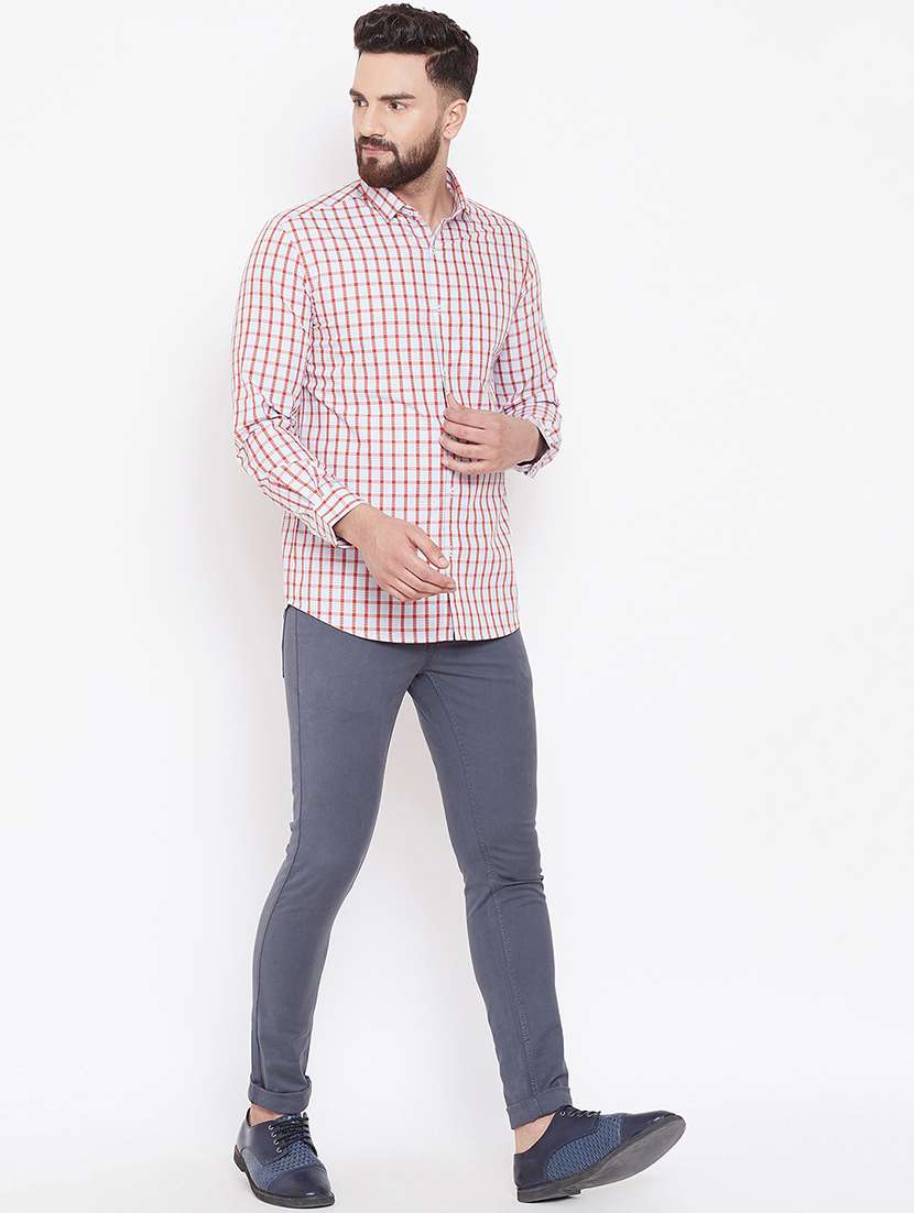 red checkered formal shirt - 16584818 - Standard Image - 3