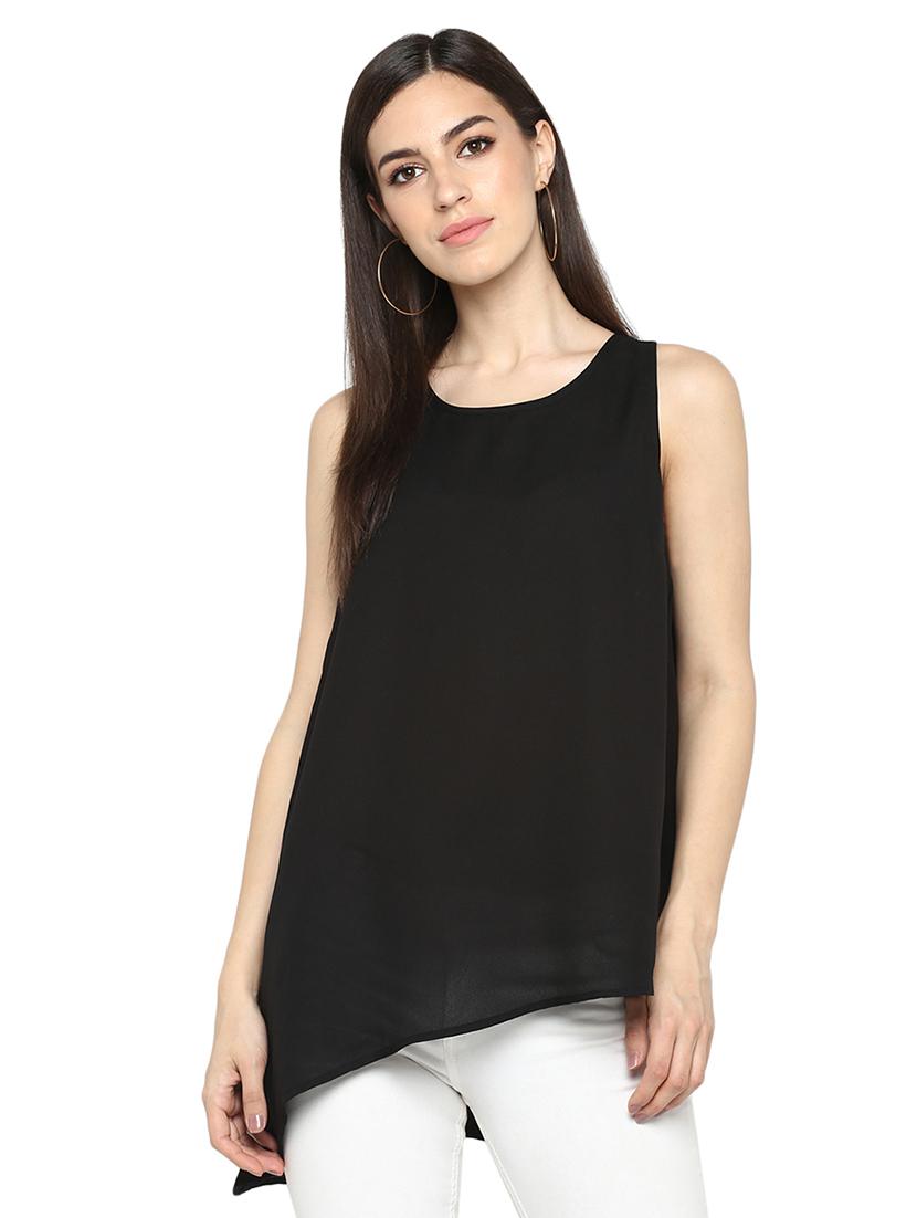 women's asymmetric round neck top - 16585337 -  Zoom Image - 0