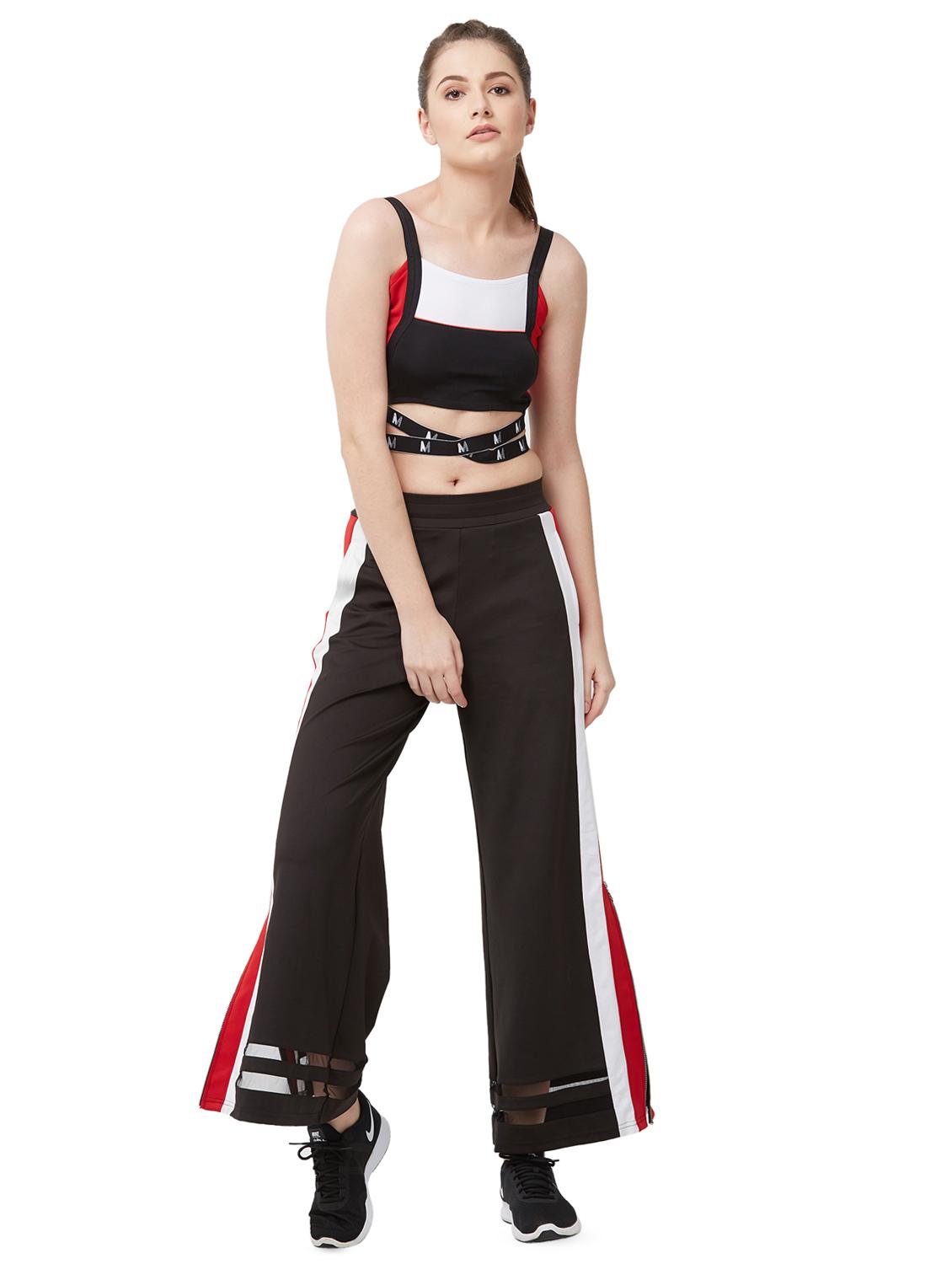 color block wide leg trouser - 16585391 - Standard Image - 3