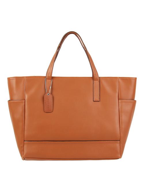 tan leatherette (pu) handbag - 16585727 - Standard Image - 0