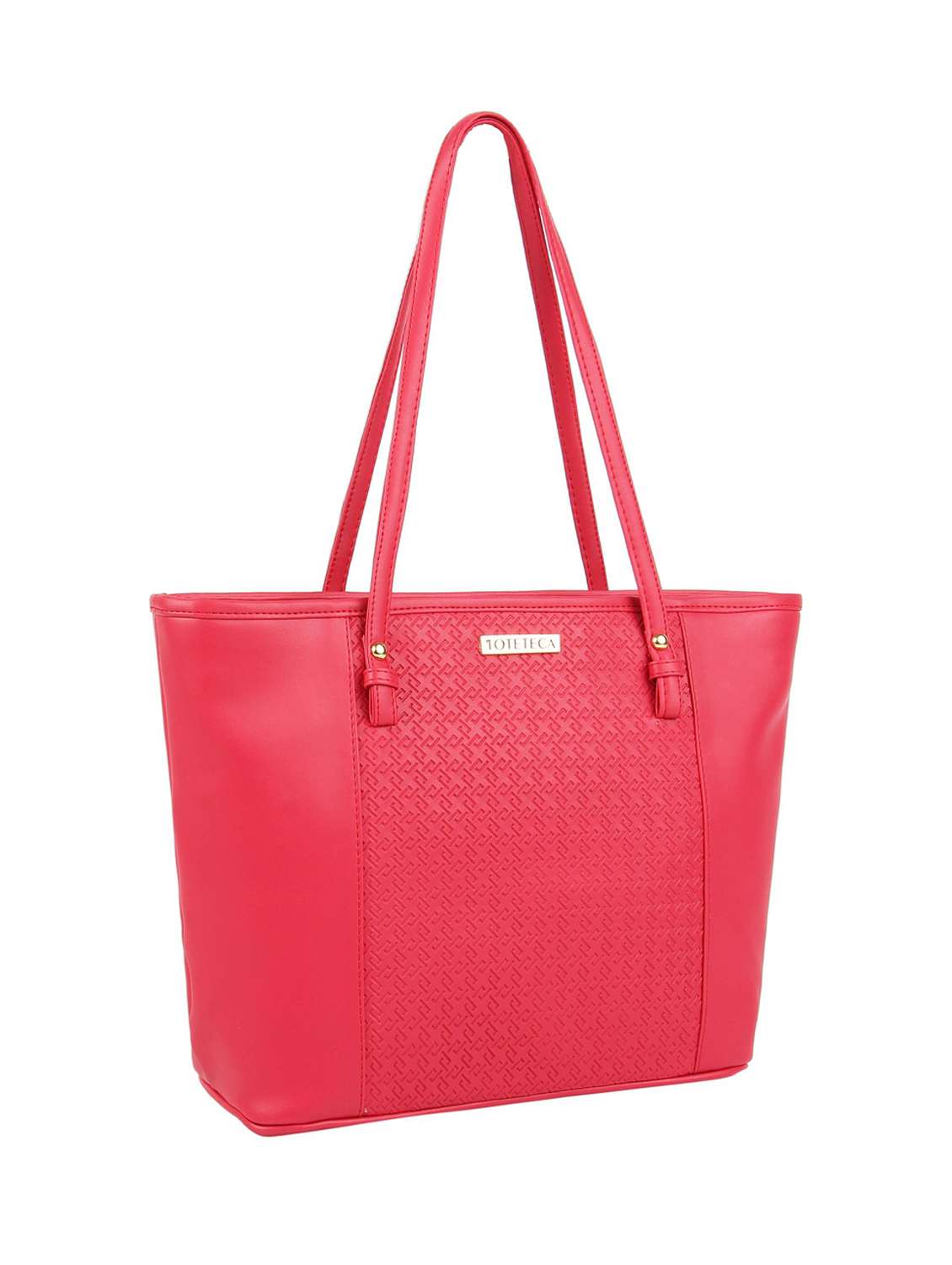 pink leatherette (pu) handbag - 16585731 -  Standard Image - 3