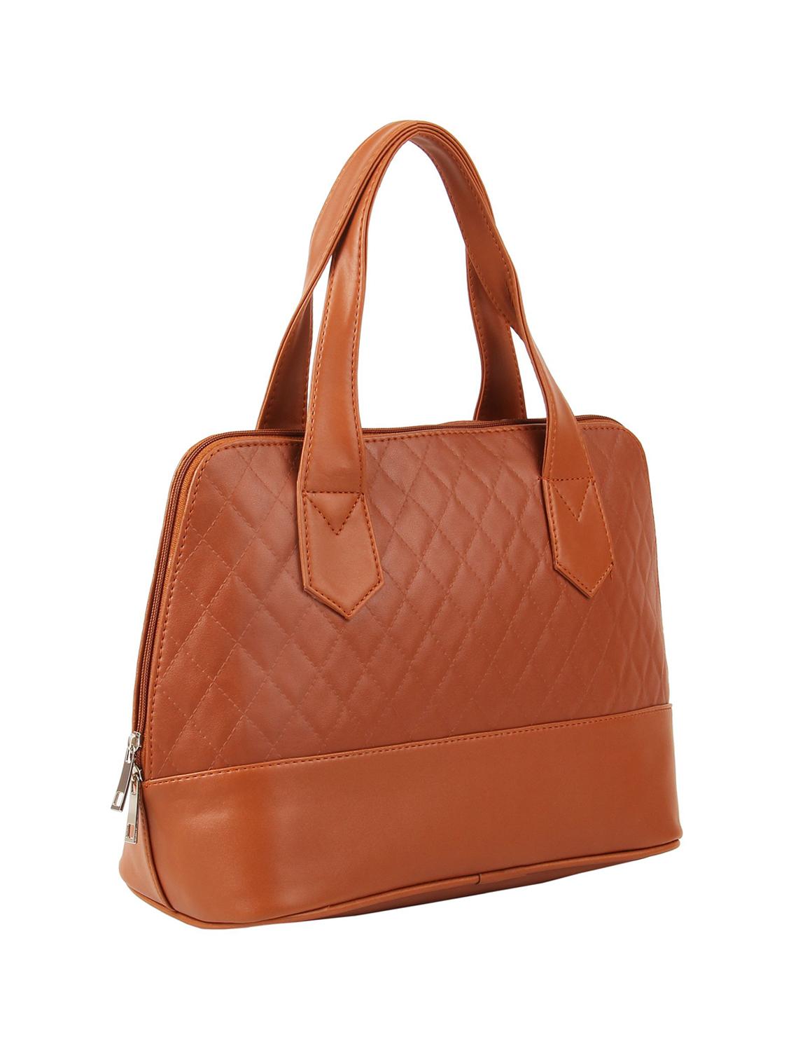 tan leatherette (pu) handbag - 16585743 - Standard Image - 3