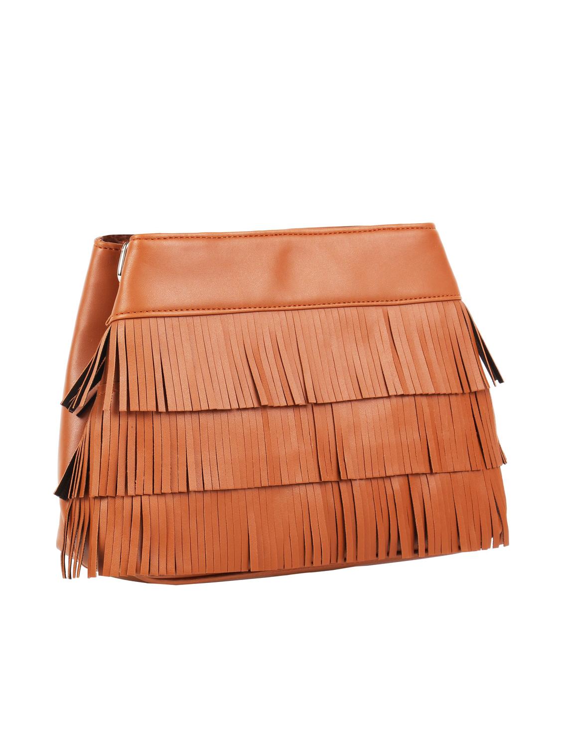 tan leatherette (pu) sling bag - 16585748 - Standard Image - 3
