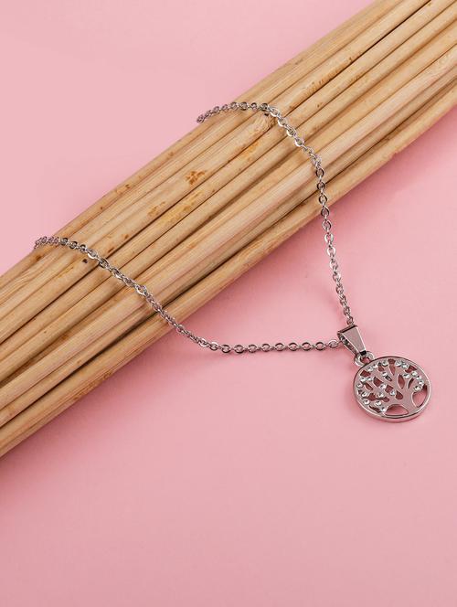 silver metal pendant - 16586044 - Standard Image - 0