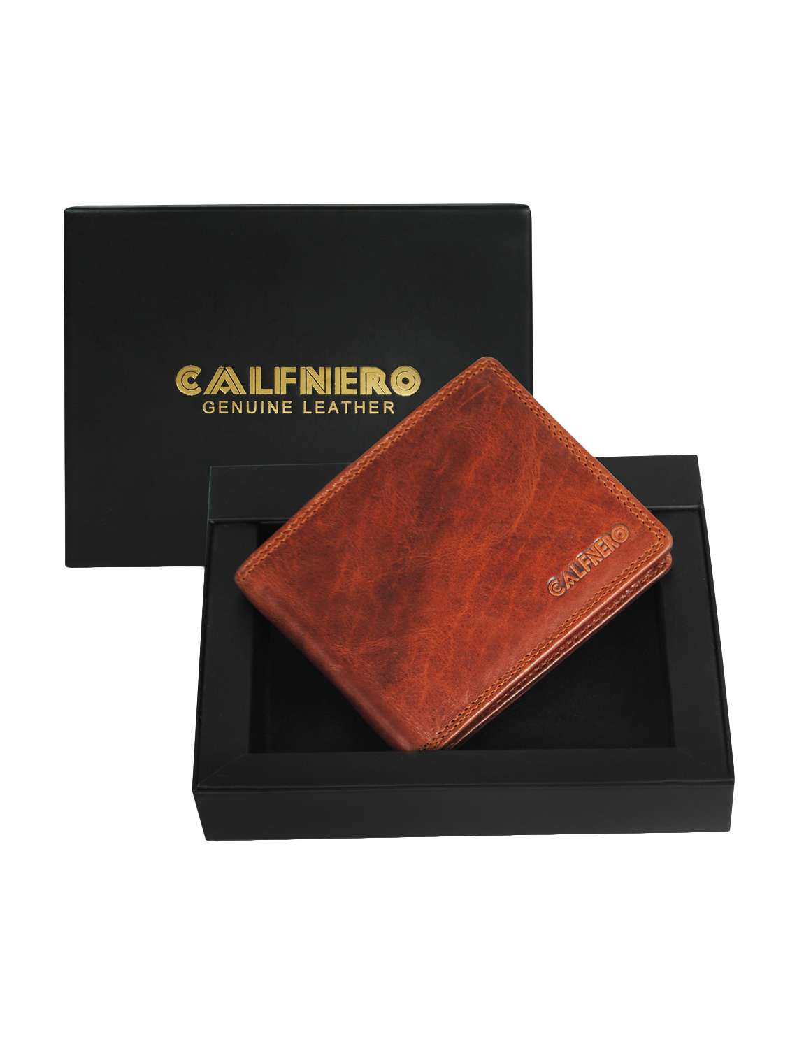 cognac leather wallet - 16587529 - Standard Image - 3