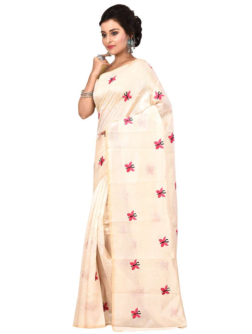 quirky embroidered saree