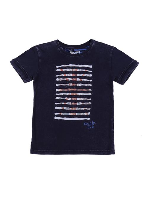 round neck striped t-shirt - 16593504 - Standard Image - 0