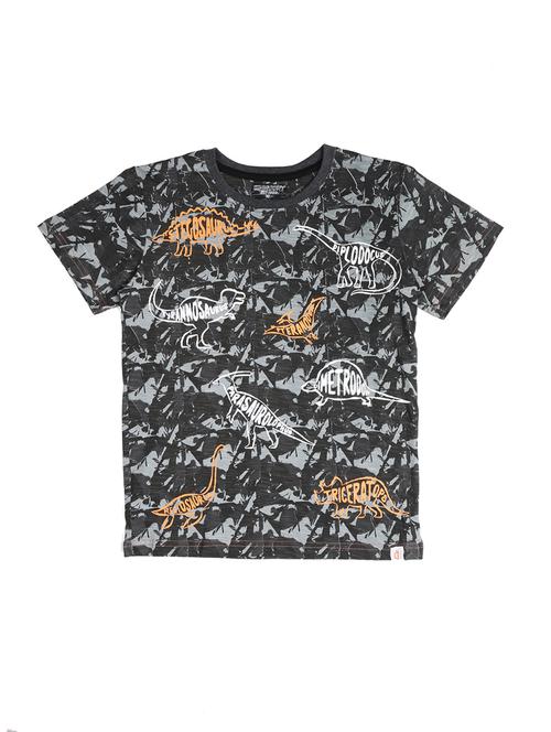 round neck graphic print t-shirt - 16593544 -  Standard Image - 0