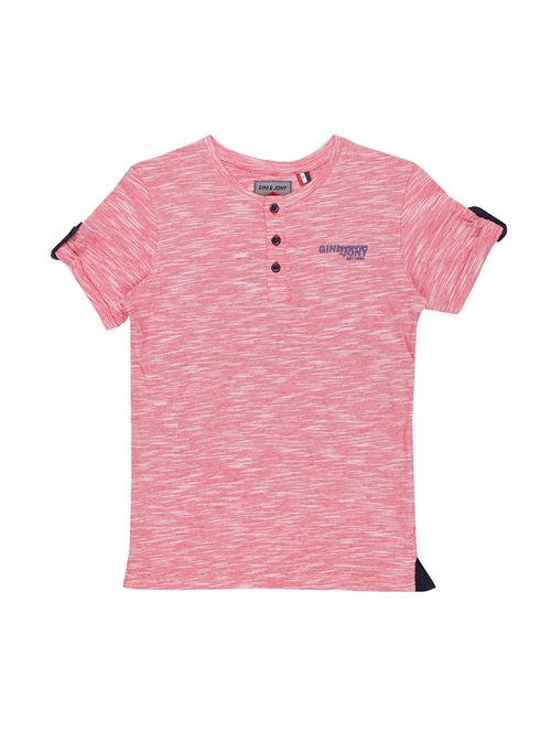 turn up sleeved solid t-shirt - 16593549 - Standard Image - 0