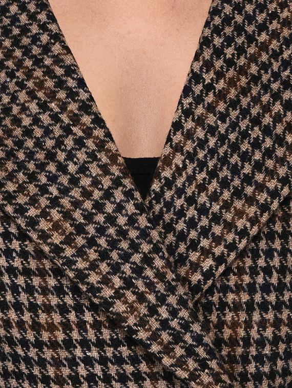 double breasted houndstooth coat - 16596002 - Standard Image - 5