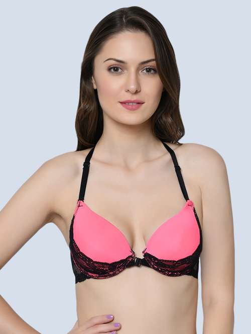 styled back embellished push up bra - 16596731 -  Standard Image - 0