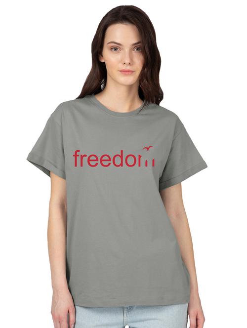 round neck slogan tee  - 16597112 -  Standard Image - 0