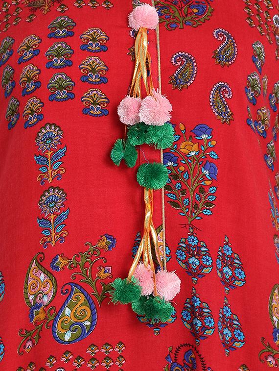 pink rayon straight kurta - 16600724 - Standard Image - 3