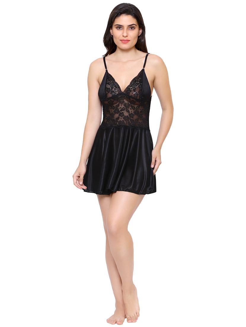 cami neck floral lace babydoll - 16600836 - Standard Image - 3